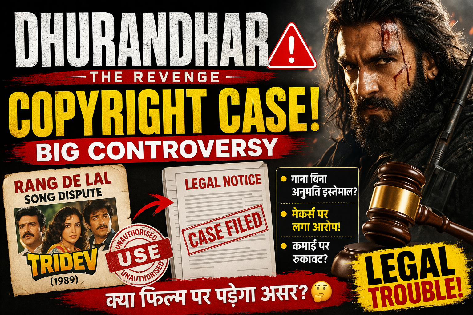 Dhurandhar The Revenge Controversy: ‘Rang De Lal’ Song पर Copyright Case, मेकर्स पर लगा बड़ा आरोप